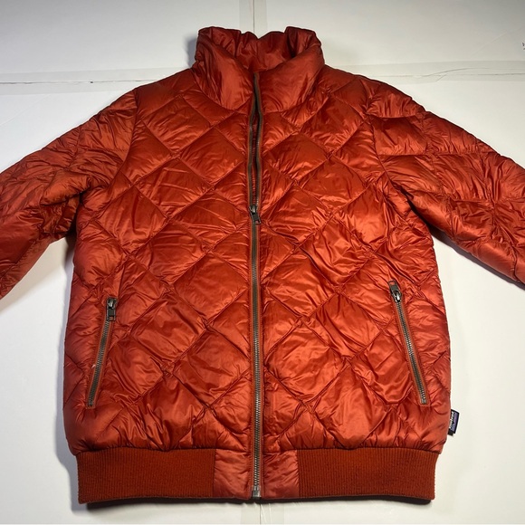 Patagonia Worn Wear Women’s Small Prow Bomber Jacket Quilted Down Roots Red 2017 - Picture 6 of 16